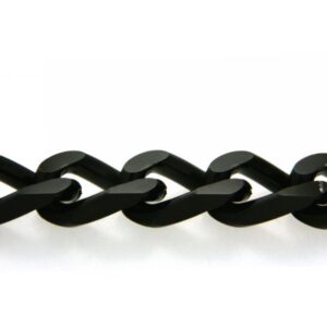 (393)catena G500 4 diamantature, ossidata, colore nero.